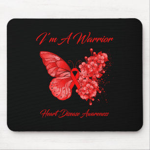 Schmetterling Ich bin ein Krieger Herzkrankheit-Be Mousepad