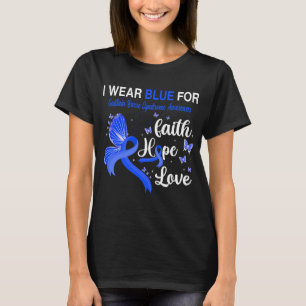 Schmetterling Ich trage Blau für GUILLAIN BARRE SY T-Shirt