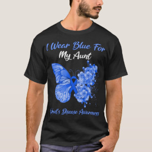 Schmetterling Ich trage Blau für Kindesmissbrauch T-Shirt