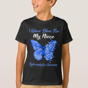 Schmetterling Ich trage Blau für meinen Nichte Hyd T-Shirt