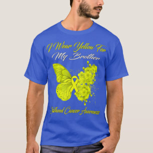 Schmetterling Ich trage Gelb für meine Bruderschaf T-Shirt