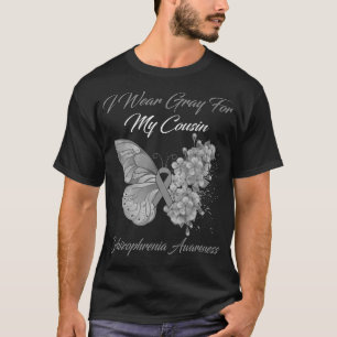 Schmetterling Ich trage Grau für meinen Cousin Sch T-Shirt