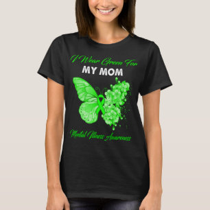 Schmetterling Ich trage Grün für meine Mama Geiste T-Shirt