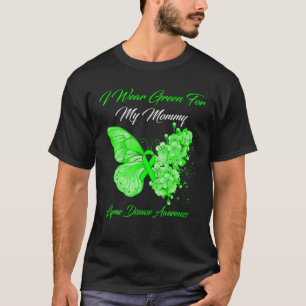 Schmetterling Ich trage Grün für meine Mama-Lyme-K T-Shirt