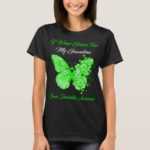 Schmetterling Ich trage Grün für meine Oma Brain D T-Shirt