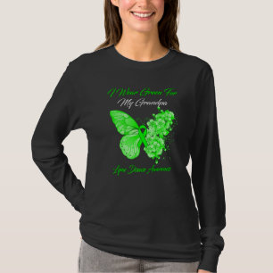 Schmetterling Ich trage Grün für meine Opa-Lyme-Kr T-Shirt