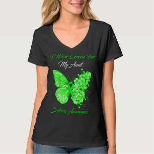 Schmetterling Ich trage Grün für meine Tante Scoli T-Shirt