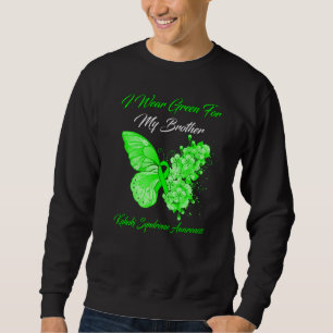 Schmetterling Ich trage Grün für meinen Bruder Kab Sweatshirt