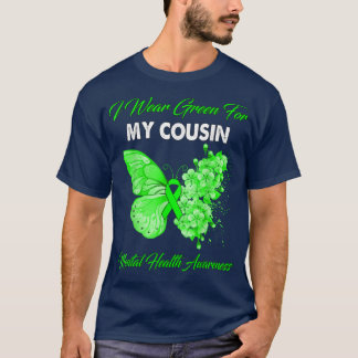 Schmetterling Ich trage Grün für meinen Cousin Psy T-Shirt