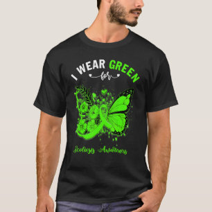 Schmetterling Ich trage Grün für Scoliose-Bewussts T-Shirt