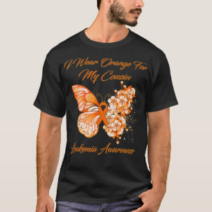 Schmetterling Ich trage Orange für mein Bruder Leu T-Shirt