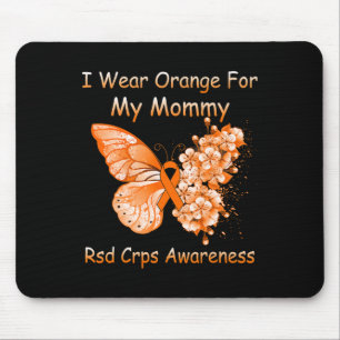 Schmetterling Ich trage Orange für meine Mama Rsd Mousepad