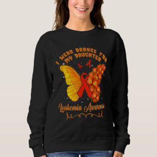 Schmetterling Ich trage Orange für meine Tochter L Sweatshirt