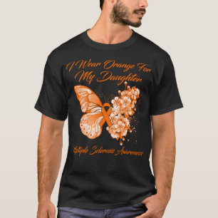 Schmetterling Ich trage Orange für meine Tochter M T-Shirt