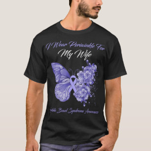 Schmetterling Ich trage Periwinkle für meine Ehefr T-Shirt