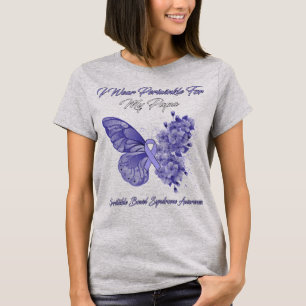 Schmetterling Ich trage Periwinkle für meinen Papa T-Shirt