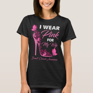 Schmetterling Ich trage Rosa für meine Ehefrau Bru T-Shirt