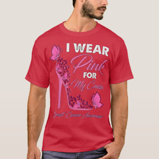Schmetterling Ich trage Rosa für meinen Cousin Bru T-Shirt