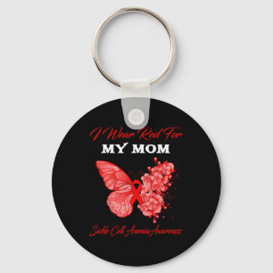 Schmetterling Ich trage Rot für meine Mama Sichelz Schlüsselanhänger
