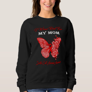 Schmetterling Ich trage Rot für meine Mama Sichelz Sweatshirt