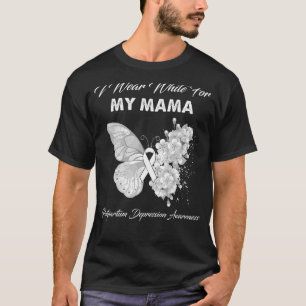 Schmetterling ich trage Weiß für meine Mama Postpa T-Shirt