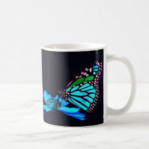Schmetterling im blauen Licht Kaffeetasse