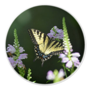 Schmetterling im Garten Keramikknauf
