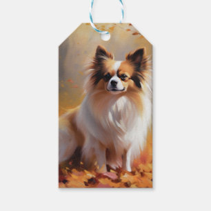 Schmetterling im Herbst inspiriert fallende Blätte Geschenkanhänger