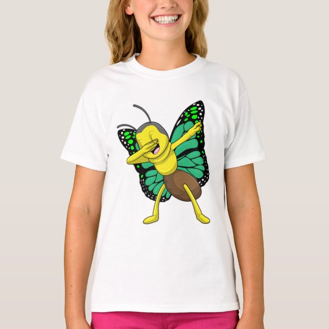 Schmetterling im Hip Hop-Dance-Labor T-Shirt (Vorderseite)