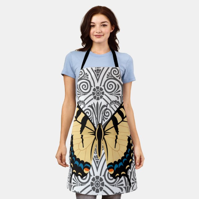 Schmetterling im Mittelpunkt Schürze (Getragen)