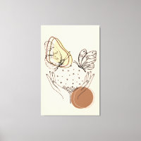 Schmetterling in Beige und Brown