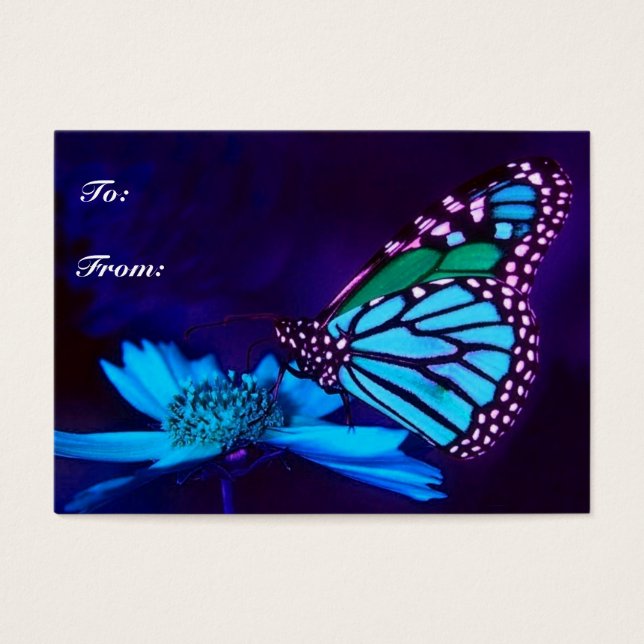 Schmetterling in Blue Light-Geschenkmarke (Vorderseite)