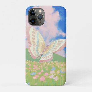 Schmetterling in einem Blumenfeld Gemälde Case-Mate iPhone Hülle