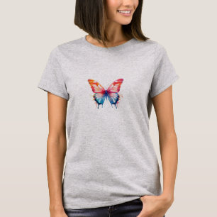 Schmetterling in Farbe T-Shirt