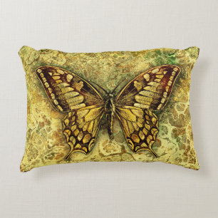 Schmetterling in irdischen Tönen Dekokissen