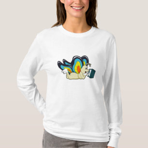 Schmetterling in Reading mit Buch T-Shirt