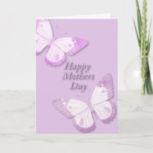 Schmetterling in Rosa mit Rosa Karte