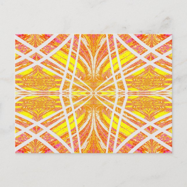 Schmetterling innerhalb der Linien 3 Postkarte (Vorderseite)