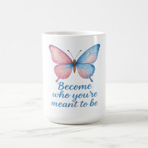 Schmetterling Inspirationskerzenetikett Kaffeetasse