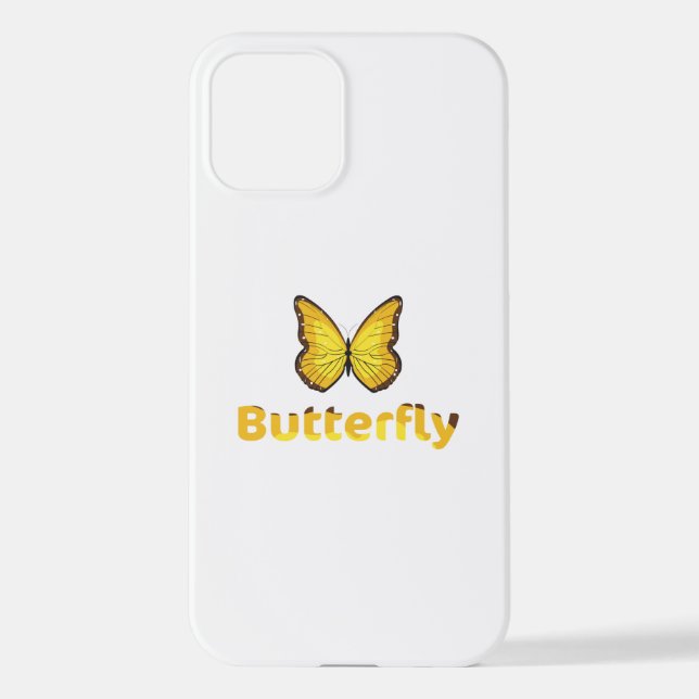 Schmetterling iPhone 12 Hülle (Rückseite)