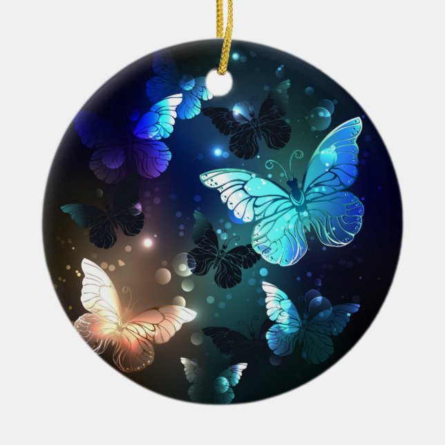 Schmetterling Keramik Ornament (Vorne)