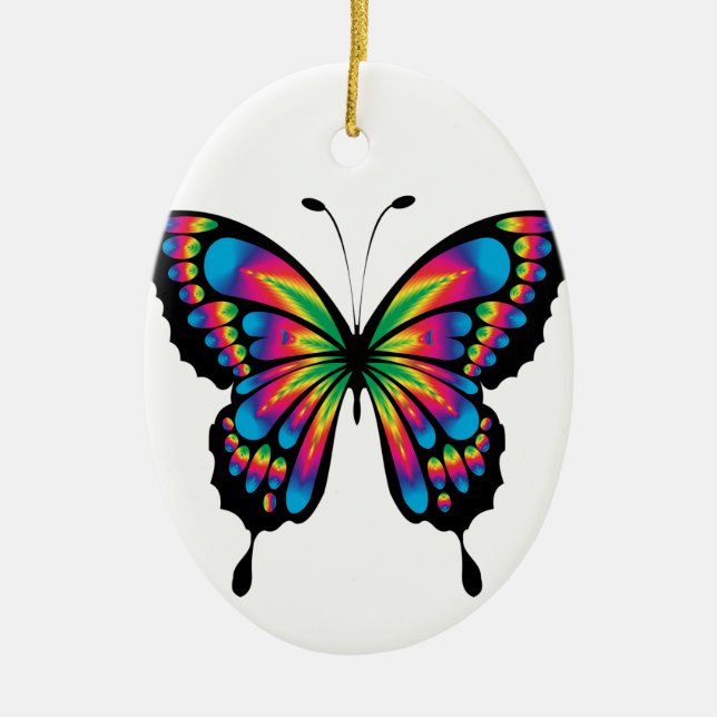 Schmetterling Keramikornament (Vorne)