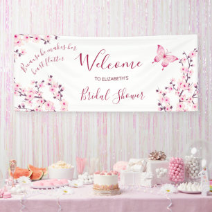 Schmetterling Kirschblüten Junggesellinnenabschied Banner