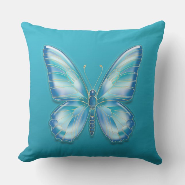 Schmetterling Kissen Für Draußen (Vorderseite)