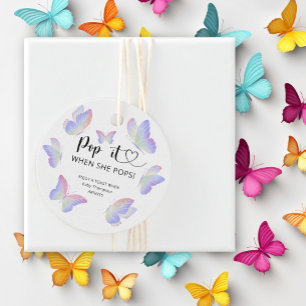 Schmetterling - Knall es, wenn sie platzt Baby Sho Geschenkanhänger