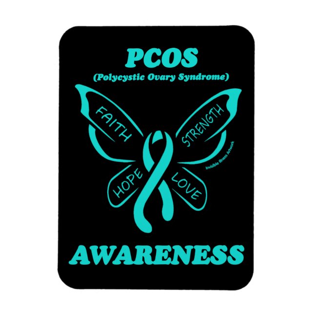 Schmetterling/Krieger...PCOS Magnet (Vertikal)