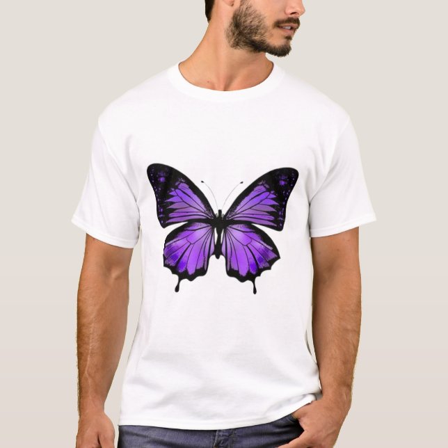 Schmetterling Kunst T-Shirt (Vorderseite)