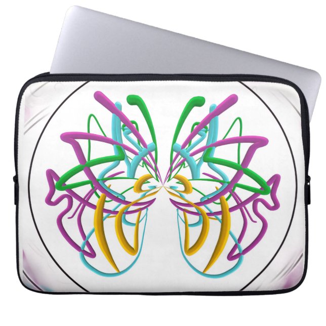 Schmetterling Laptopschutzhülle (Vorderseite)