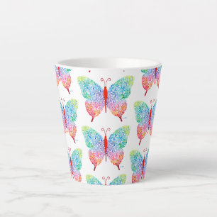 Schmetterling Latte Tasse