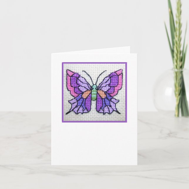 Schmetterling leeres notecard 03 karte (Vorderseite)